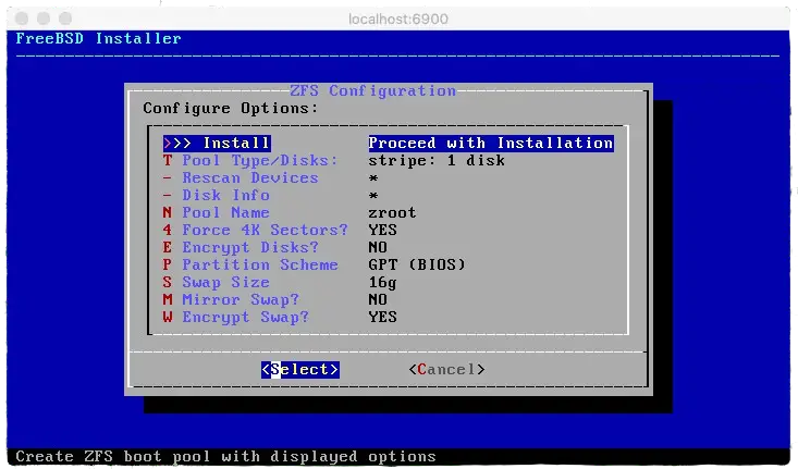 freebsd installer zfs